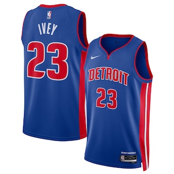 unisex nike jaden ivey blue detroit pistons 2022 nba draft f-189